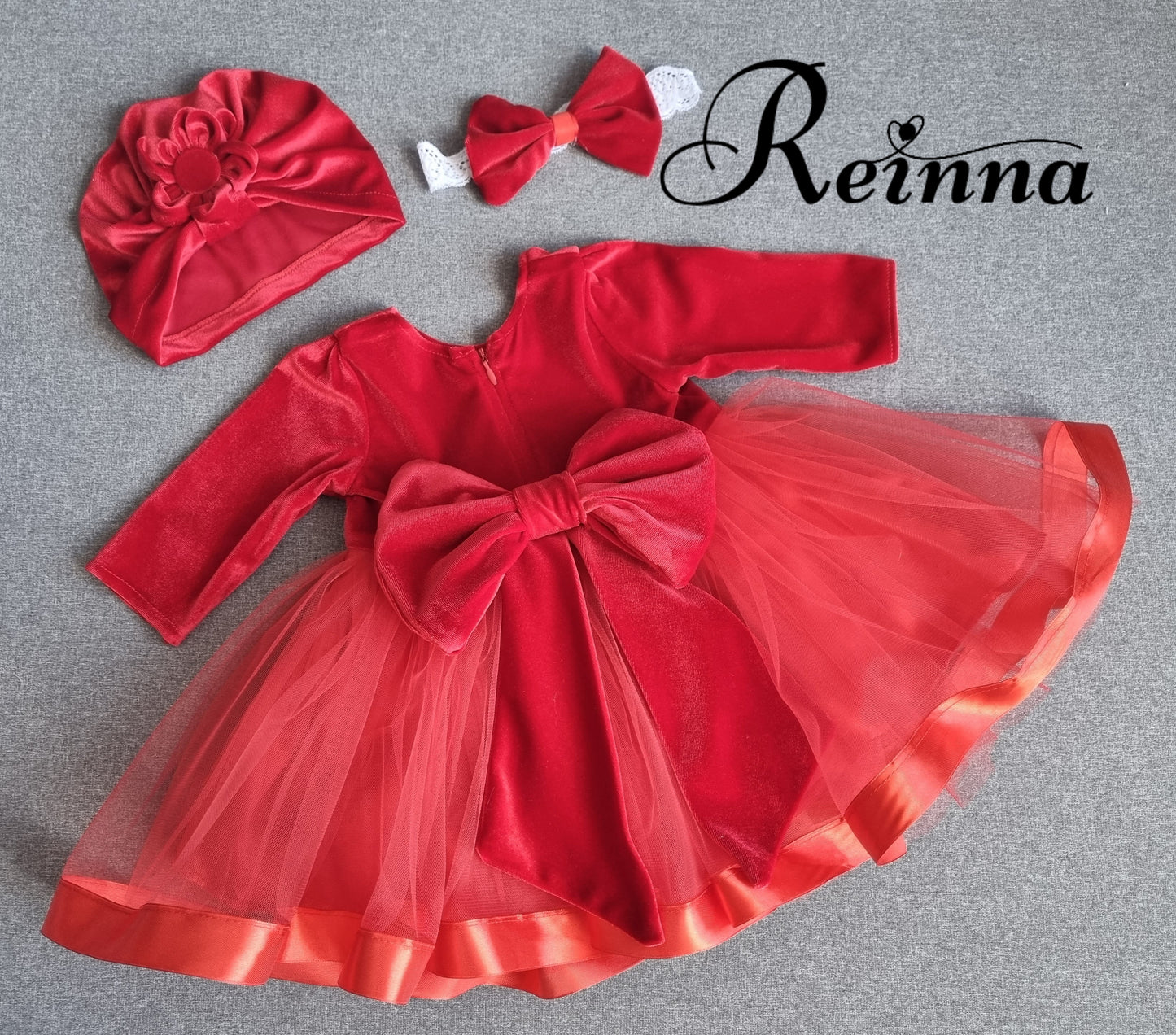 Rochie din catifea Roșie