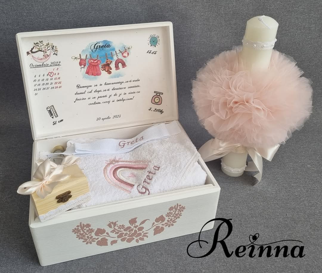 Trusou pentru botez Curcubeu