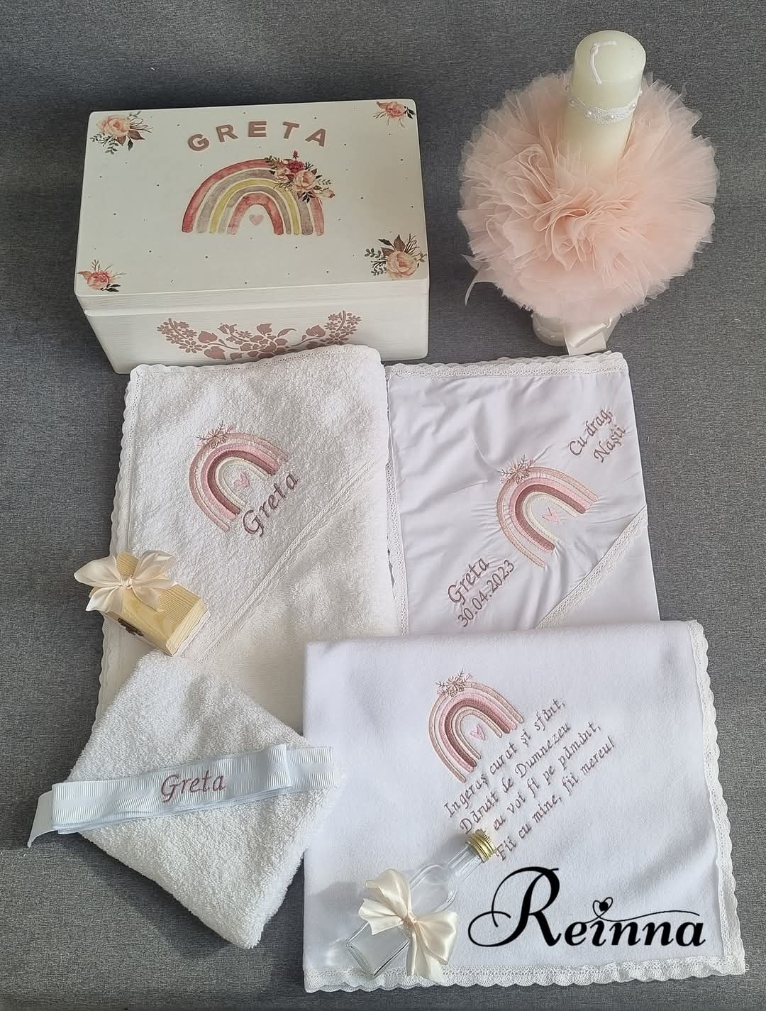 Trusou pentru botez Curcubeu
