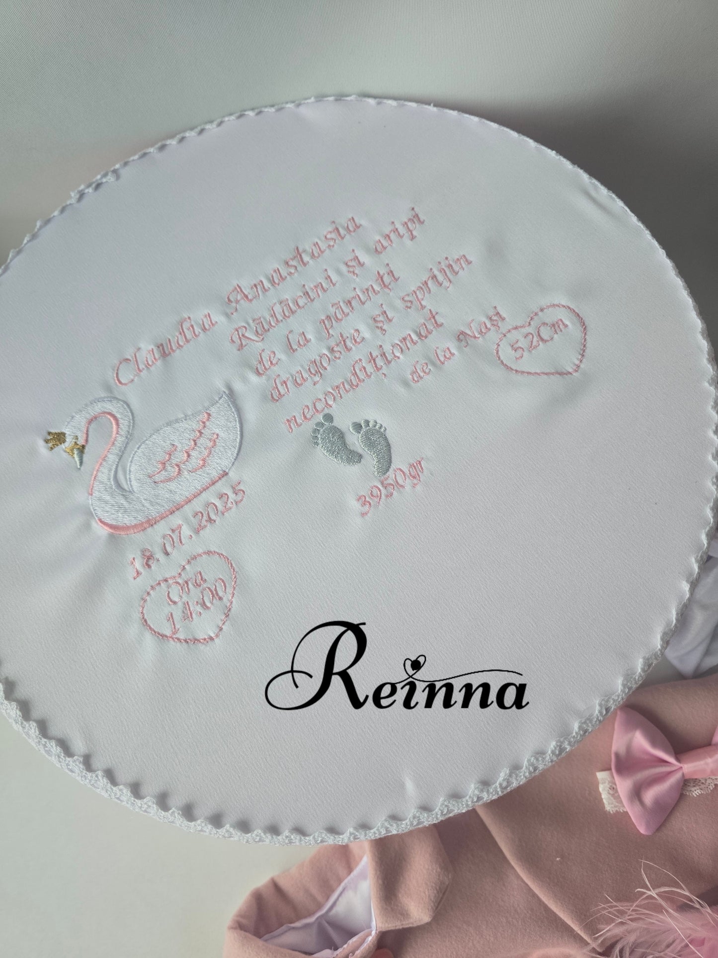 Set Complet Botez Fetiță – Premium & Personalizat (2 Ținute + Trusou + Lumânare + Cufăr)