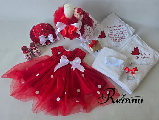 Set Complet Trusou Botez Personalizat și Lumânare botez