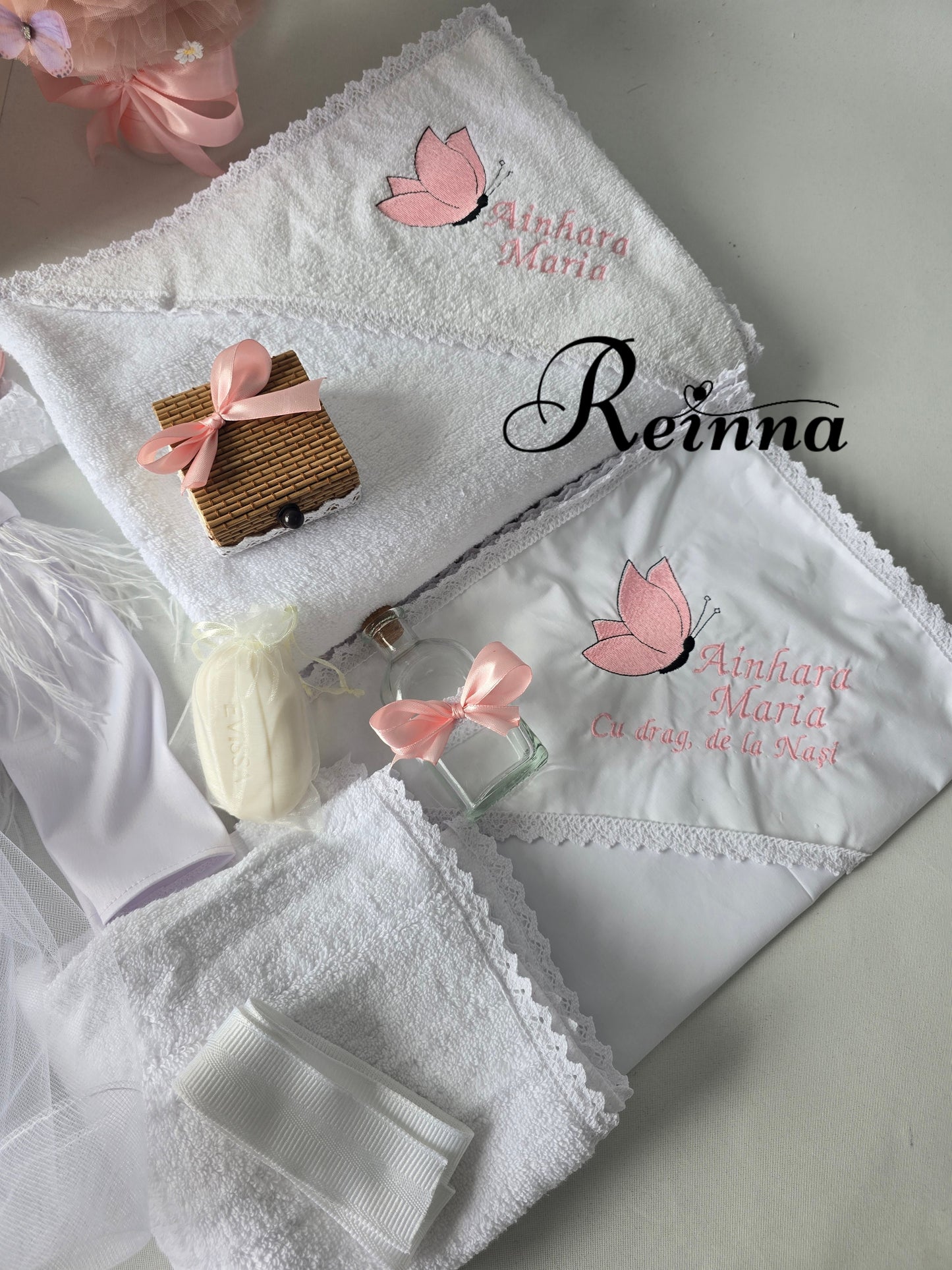 Pachet complet Botez fete Rochie Albă