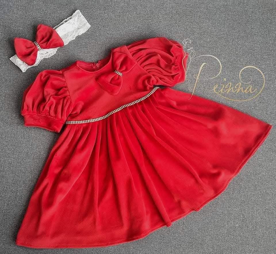 Rochie de Crăciun din Catifea Roșie